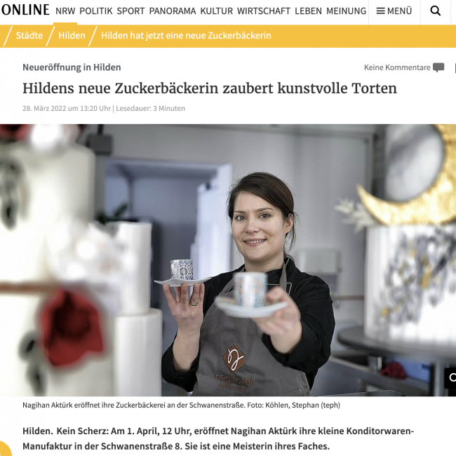 Torten Hilden. Rheinische Post.